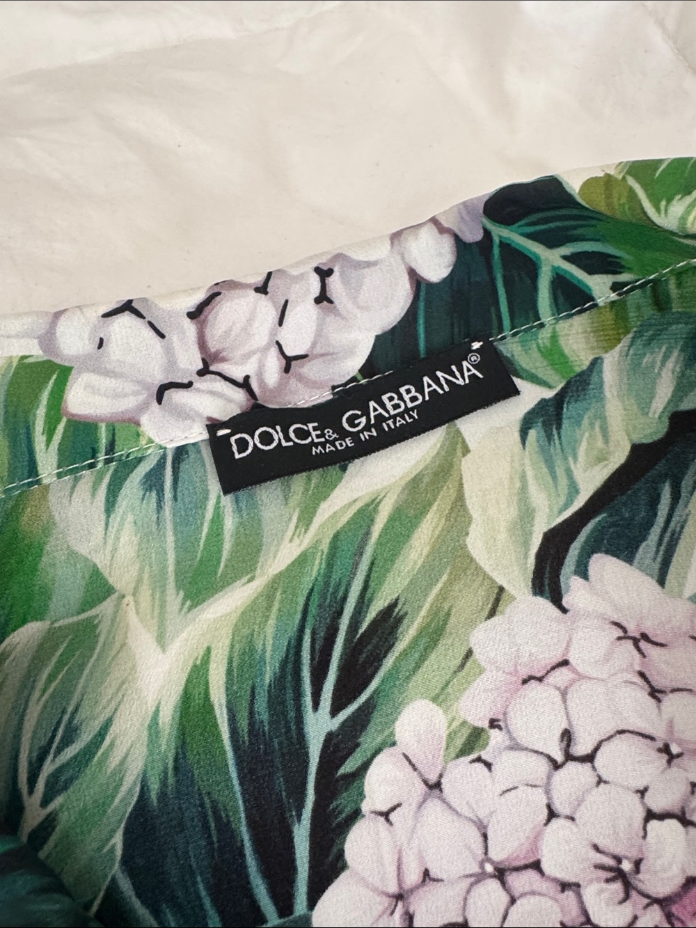 Dolce & Gabbana Floral silk Hydrangea Pajama Set - Picture 2 of 4